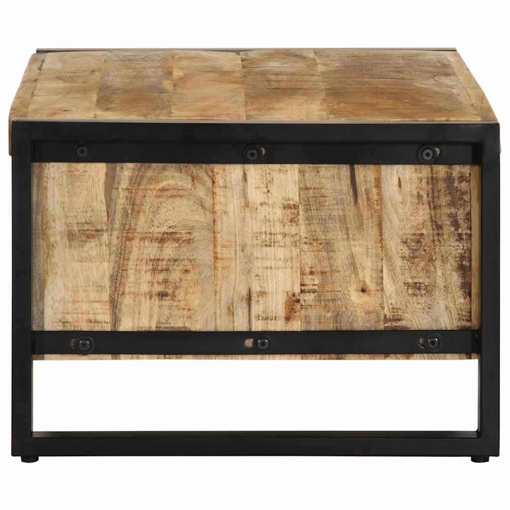 vidaXL Stolik kawowy, 90x50x36 cm, surowe lite drewno mango