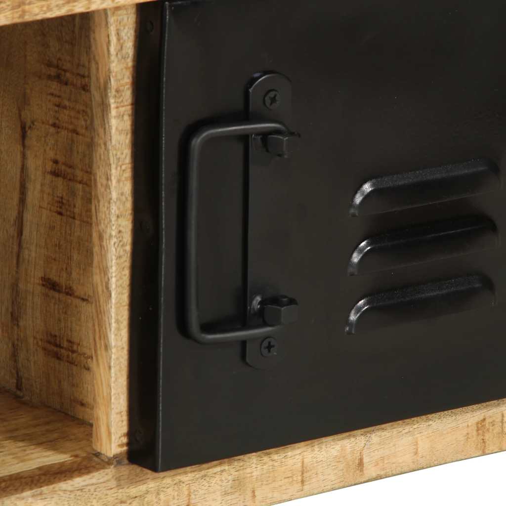 vidaXL Stolik kawowy, 90x50x36 cm, surowe lite drewno mango