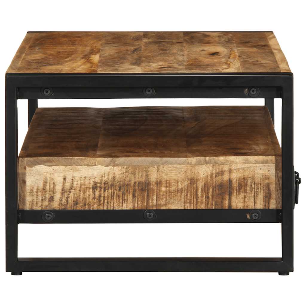 vidaXL Stolik kawowy, 90x50x36 cm, surowe lite drewno mango
