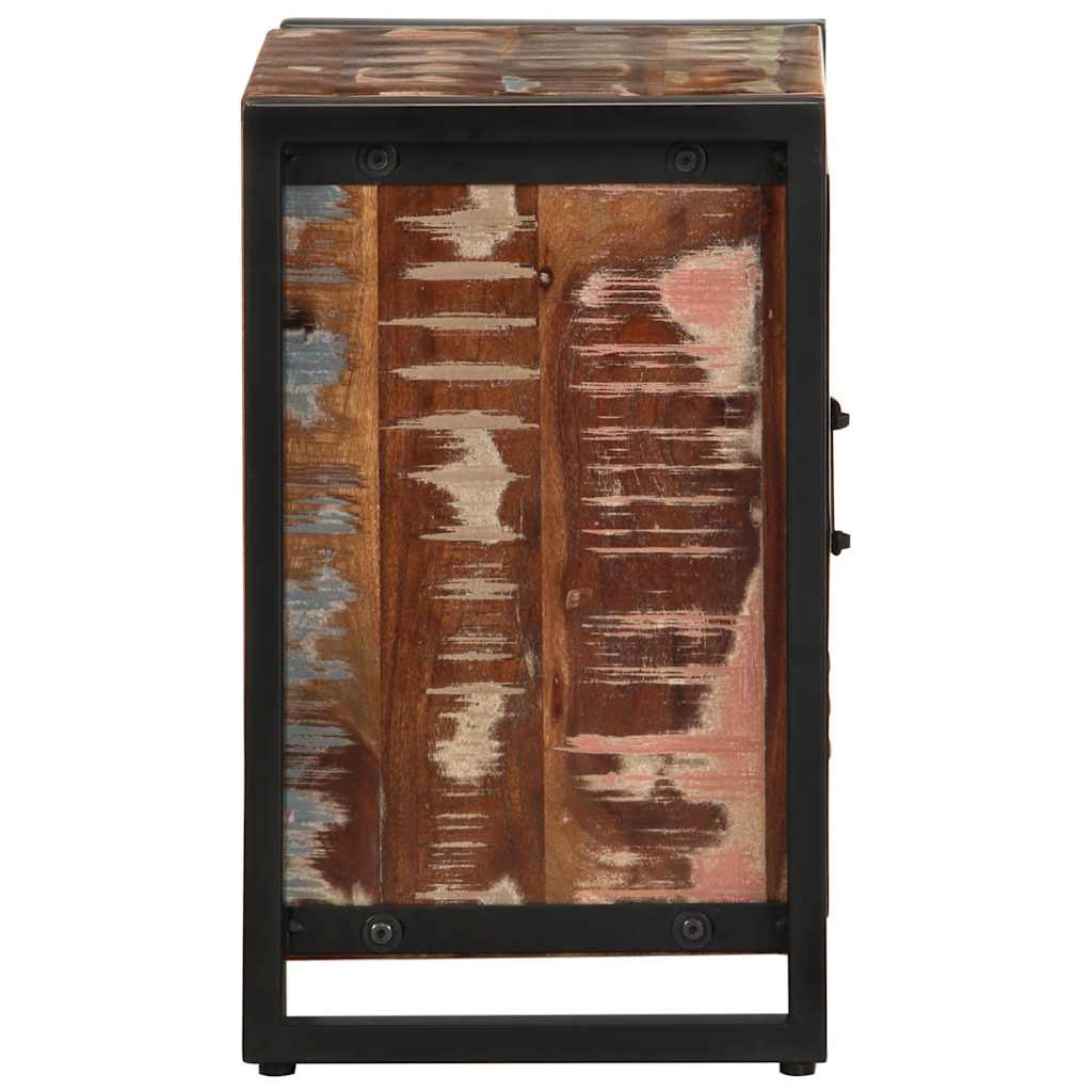 vidaXL Szafki nocne, 2 szt., kolorowa, surowe drewno mango