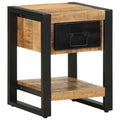 vidaXL Szafka nocna, 35x34x45 cm, surowe drewno mango