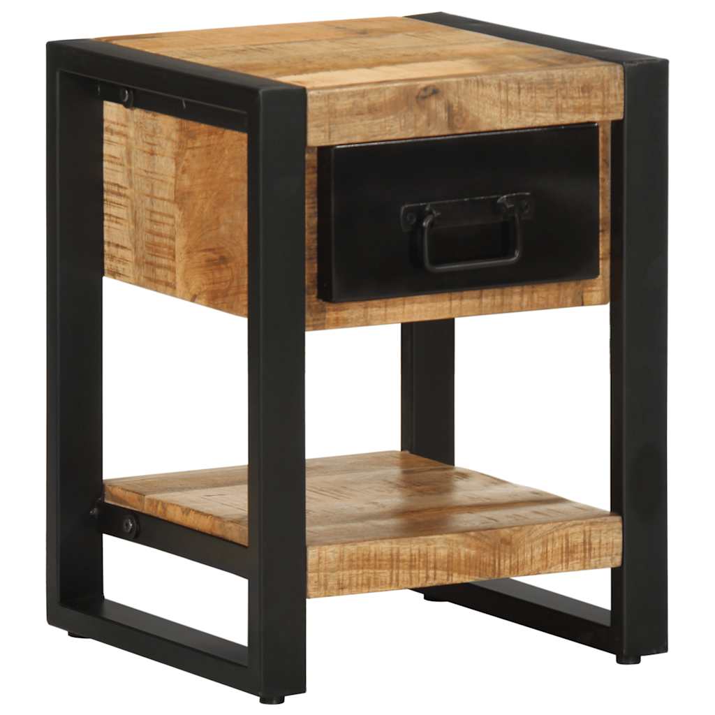 vidaXL Szafka nocna, 35x34x45 cm, surowe drewno mango