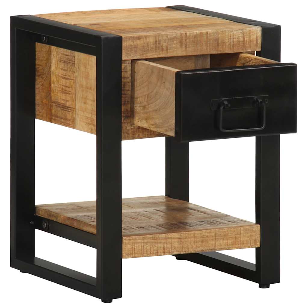vidaXL Szafka nocna, 35x34x45 cm, surowe drewno mango