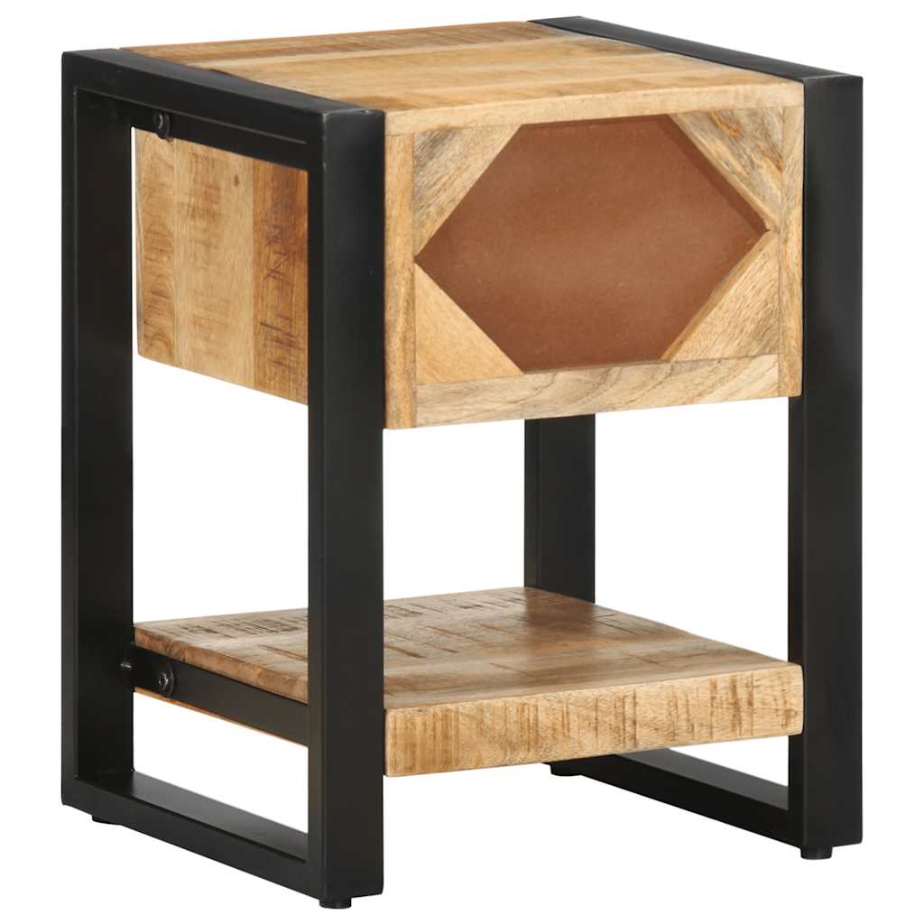 vidaXL Szafka nocna, 35x34x45 cm, surowe drewno mango