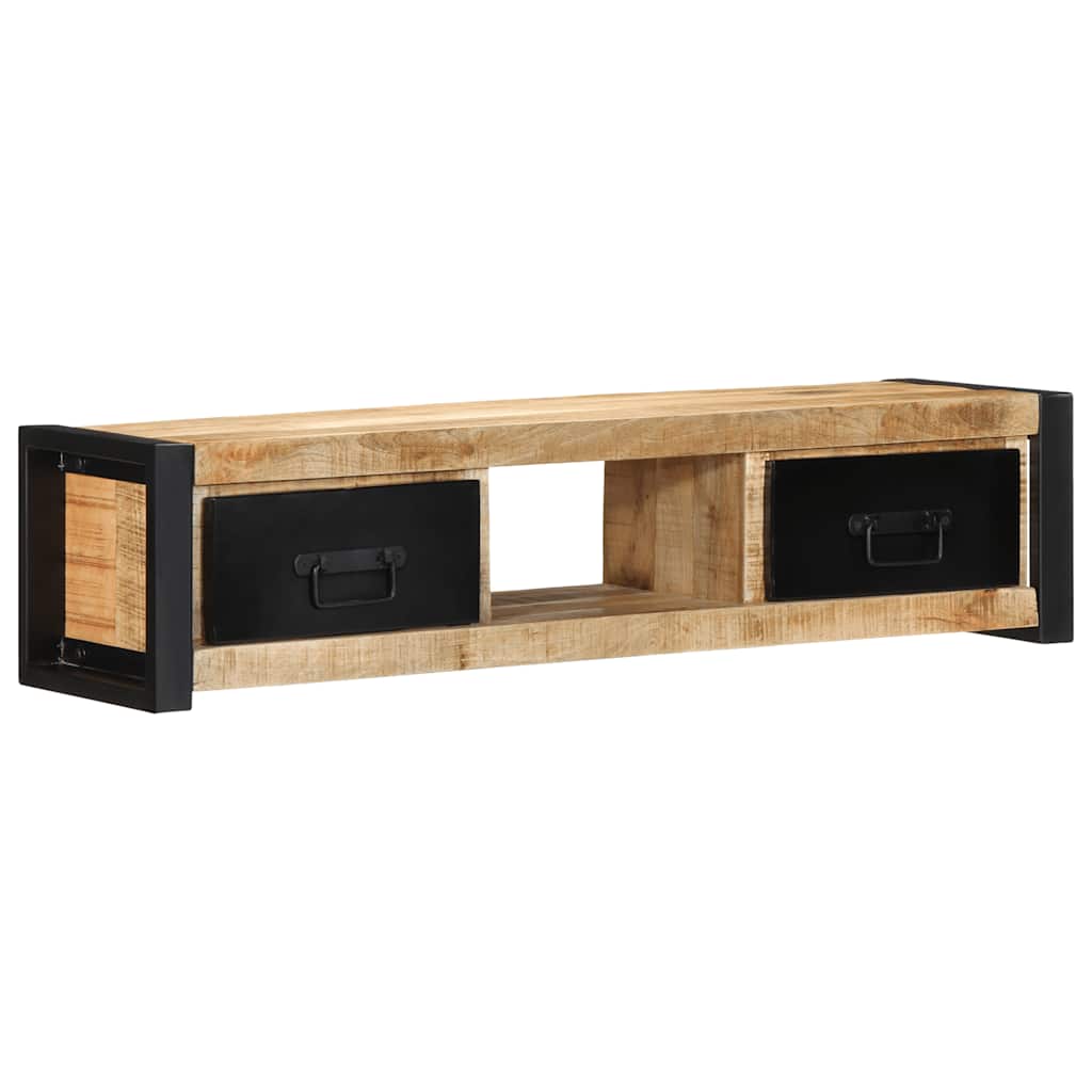 vidaXL Szafka RTV 100x30x25 cm lite drewno surowe mango