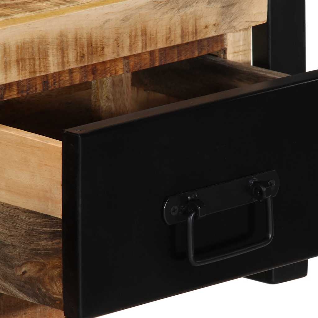 vidaXL Szafka RTV 100x30x25 cm lite drewno surowe mango