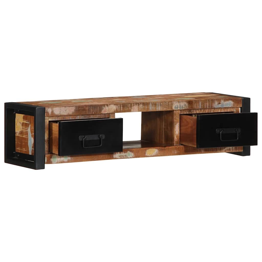 vidaXL Szafka RTV 100x30x25 cm Drewno lite odzyskane