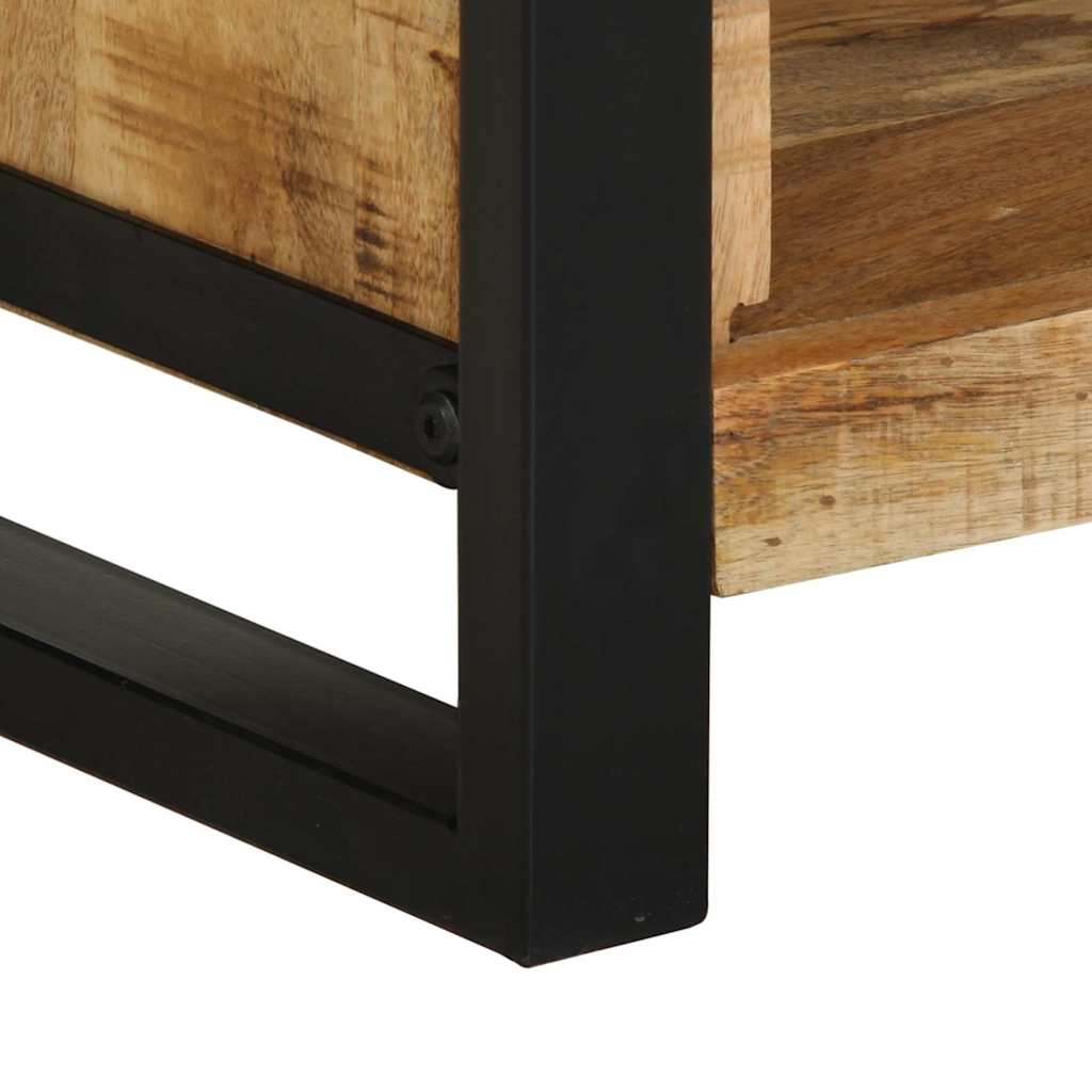 vidaXL Szafka Nocna z półką Brązowy 40 x 30 x 80 cm Lite drewno mango