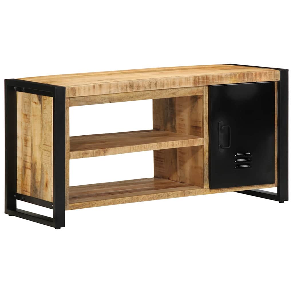 vidaXL Ławka na buty Brązowy 100 x 40 x 50 cm Lite drewno mango