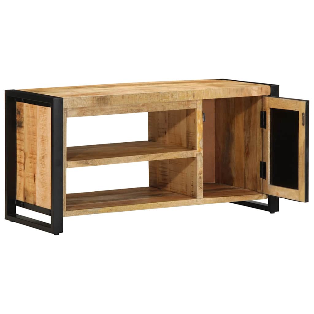 vidaXL Ławka na buty Brązowy 100 x 40 x 50 cm Lite drewno mango