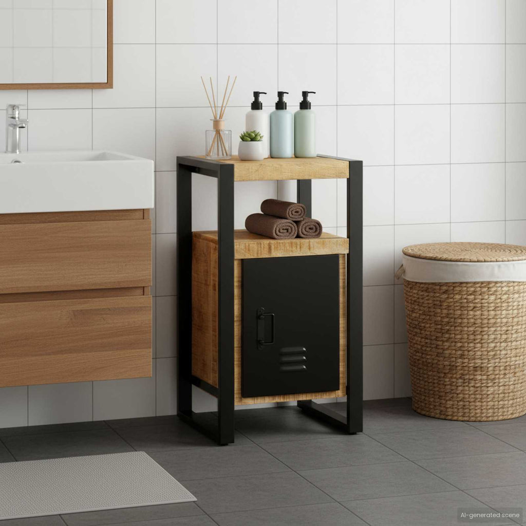 vidaXL Szafka Łazienkowa Brązowy 40 x 35 x 75 cm Drewno z mango
