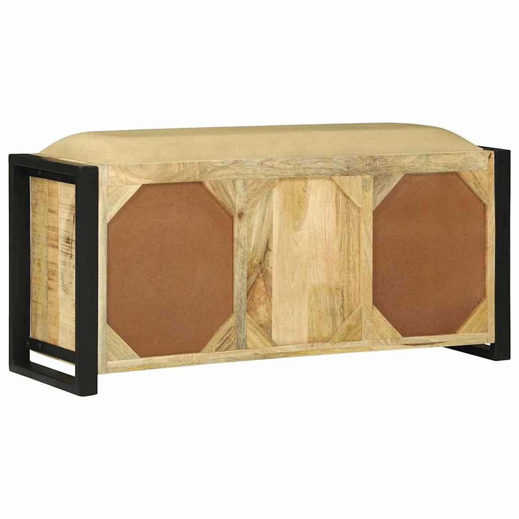 vidaXL Ławka szafkowa Brązowy 100 x 35 x 50 cm Lite drewno mango