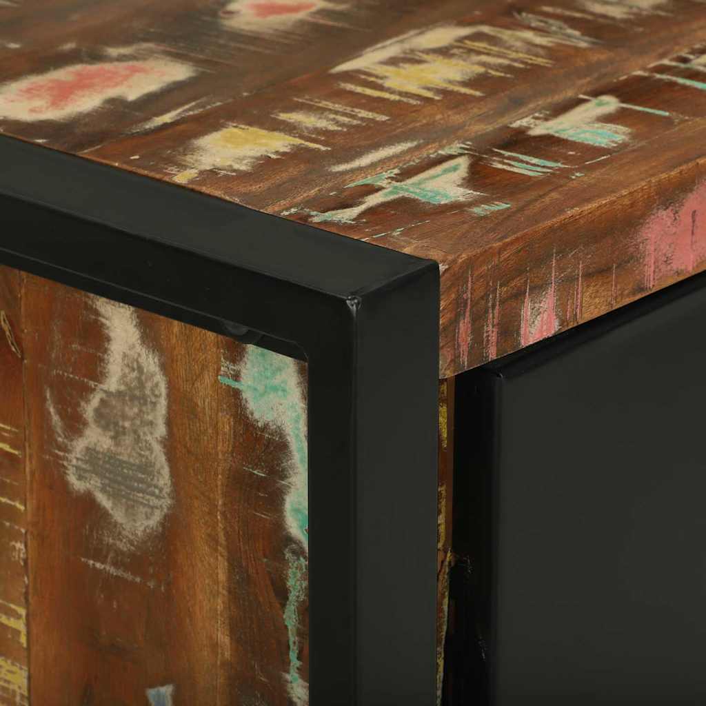 vidaXL Szafka umywalkowa z półką Brązowy Lite Drewno Recyklingowe