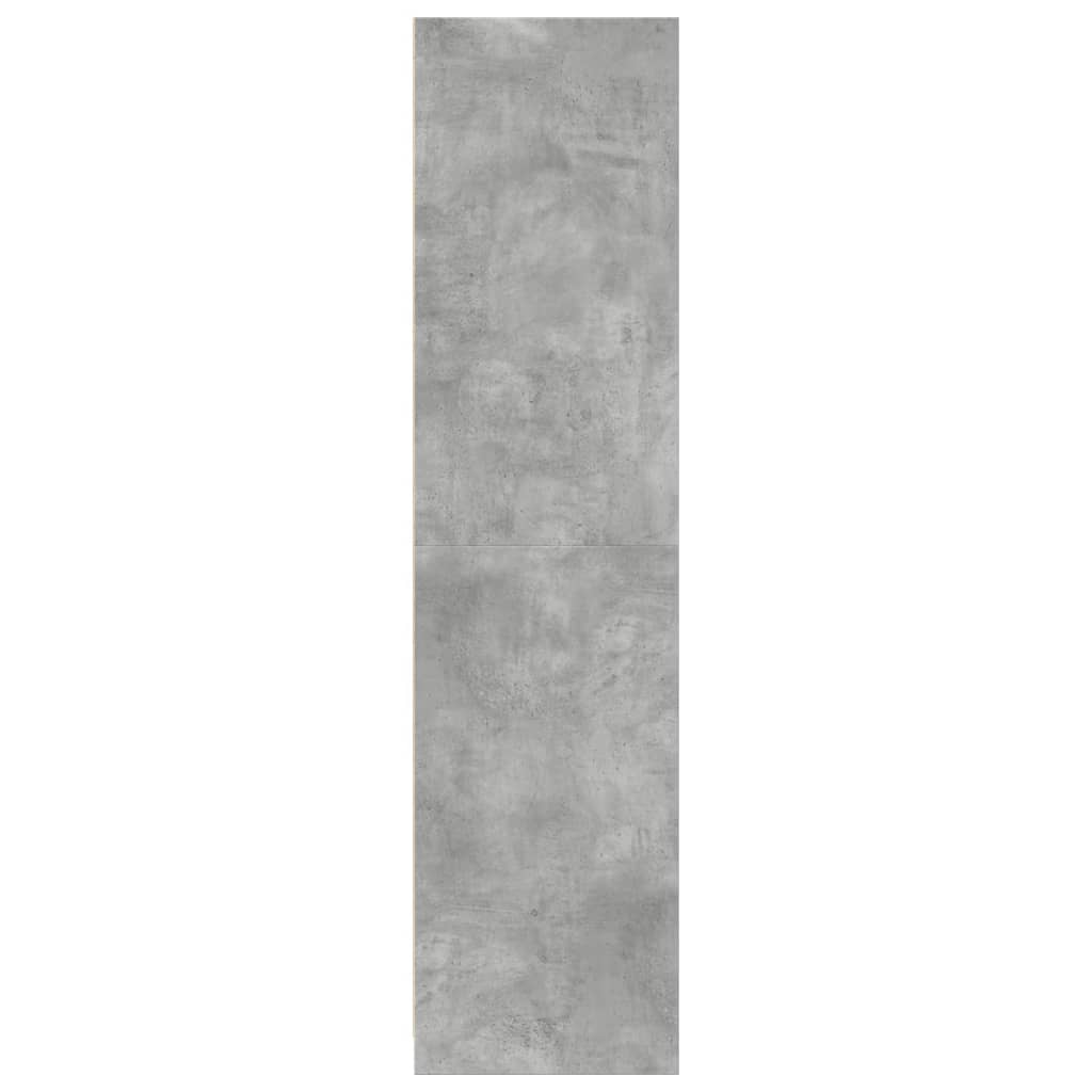 vidaXL Szafa, szarość betonu, 30x50x200 cm, materiał drewnopochodny
