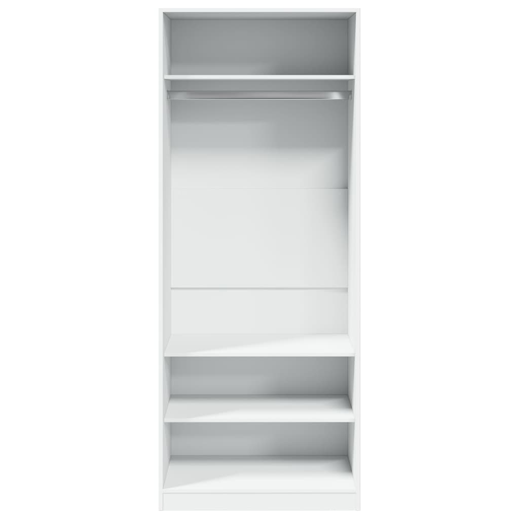 vidaXL Szafa, biała, 80x50x200 cm, materiał drewnopochodny