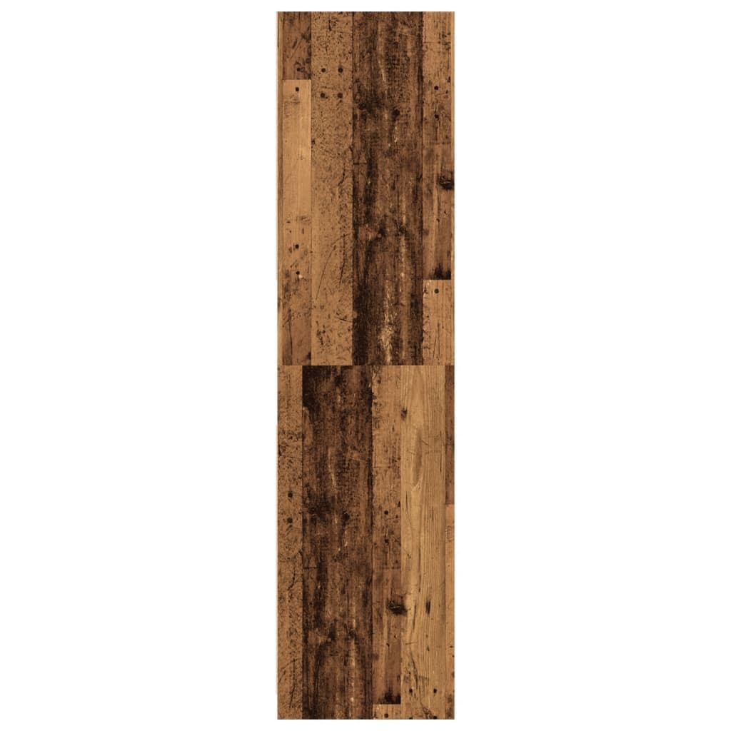 vidaXL Szafa, stare drewno, 80x50x200 cm, materiał drewnopochodny