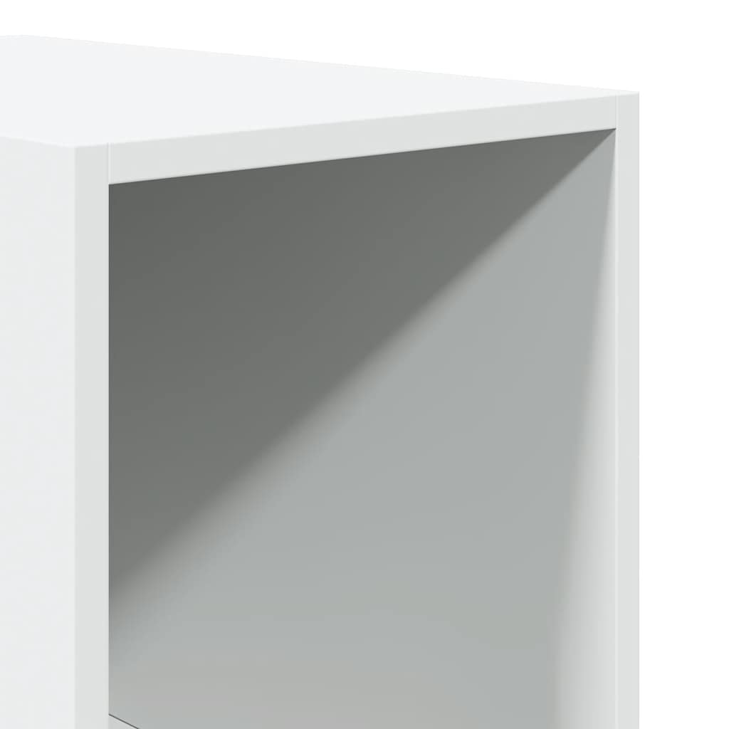 vidaXL Szafa, biała, 30x50x200 cm, materiał drewnopochodny