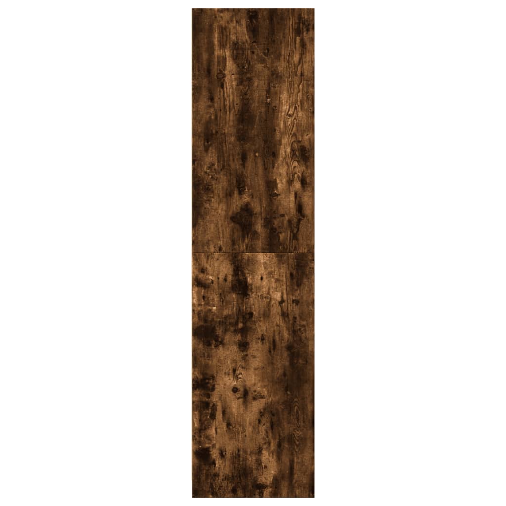 vidaXL Szafa, przydymiony dąb, 30x50x200 cm, materiał drewnopochodny