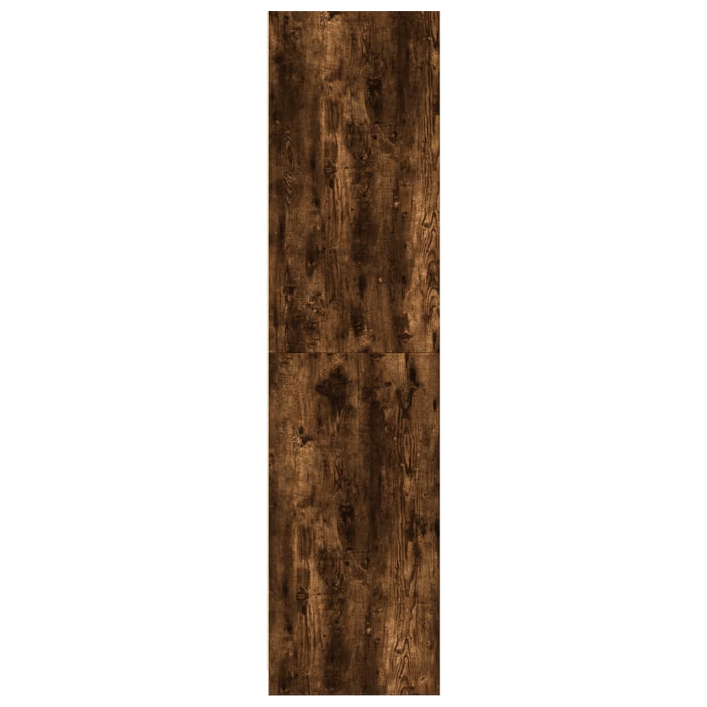 vidaXL Szafa, przydymiony dąb, 100x50x200 cm, materiał drewnopochodny