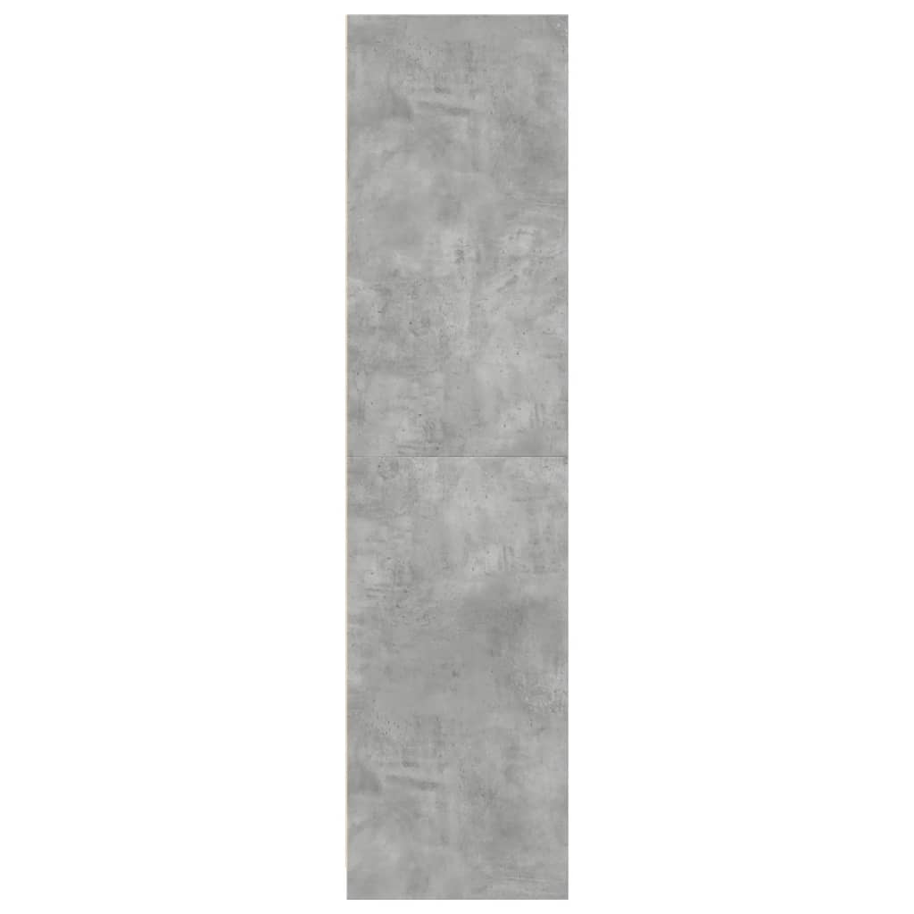 vidaXL Szafa, szarość betonu, 30x50x200 cm, materiał drewnopochodny