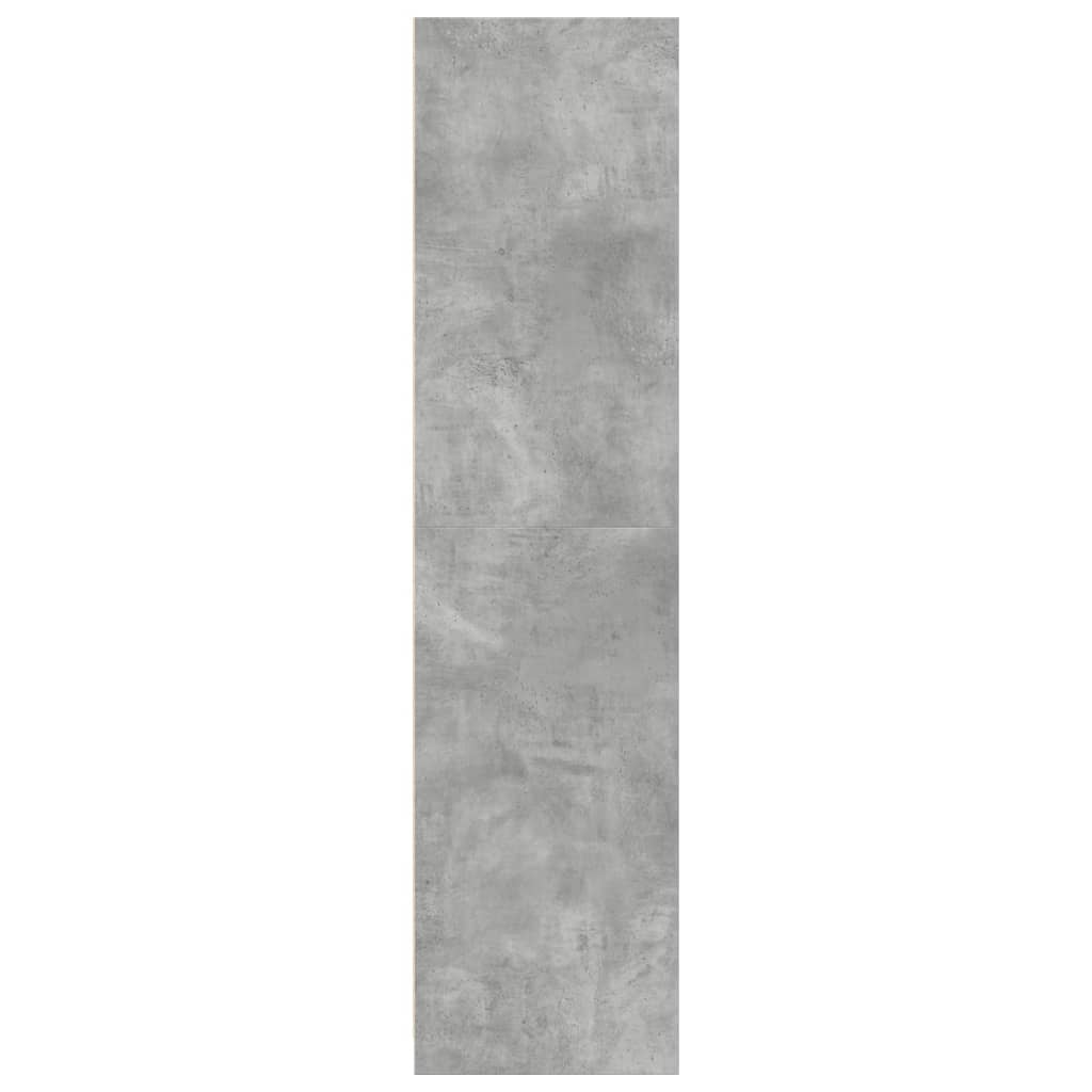 vidaXL Szafa, szarość betonu, 80x50x200 cm