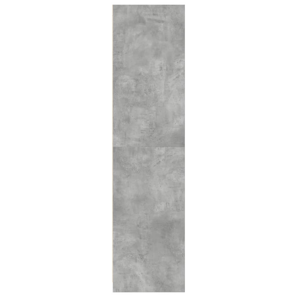 vidaXL Szafa, kolor betonowy szary, 100x50x200 cm, płyta wiórowa