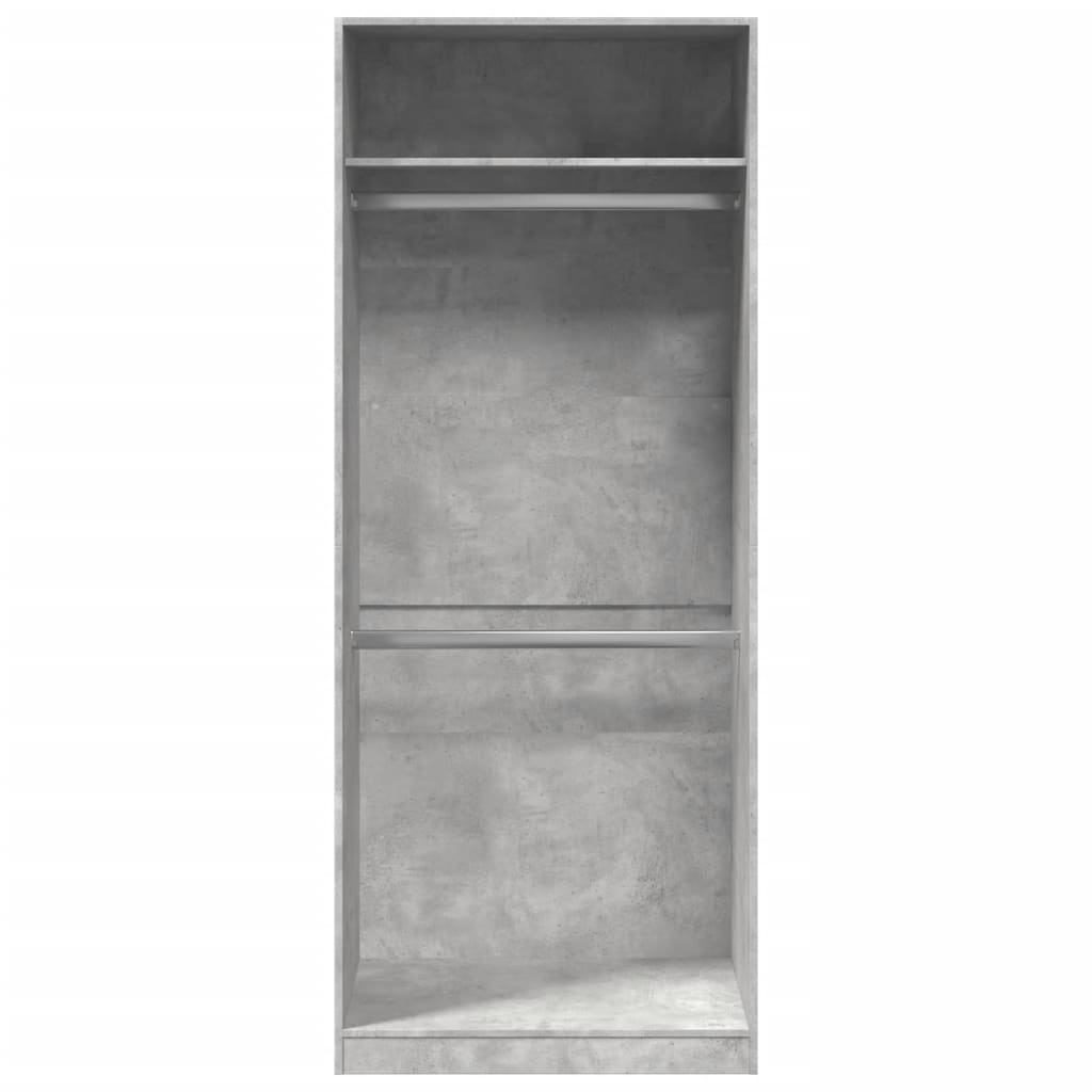 vidaXL Szafa, szarość betonu, 80x50x200 cm