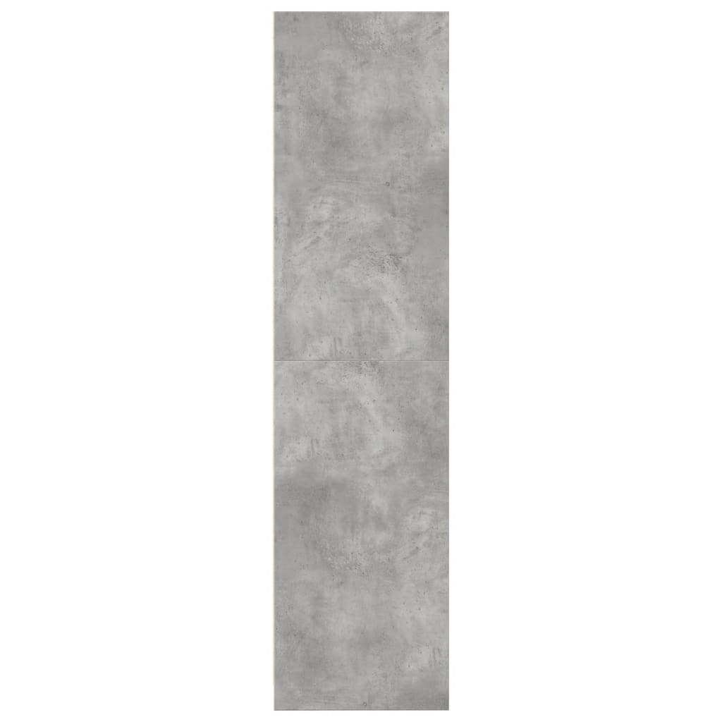 vidaXL Szafa, szarość betonu, 80x50x200 cm