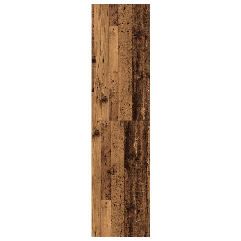 vidaXL Szafa, stare drewno, 80x50x200 cm, materiał drewnopochodny