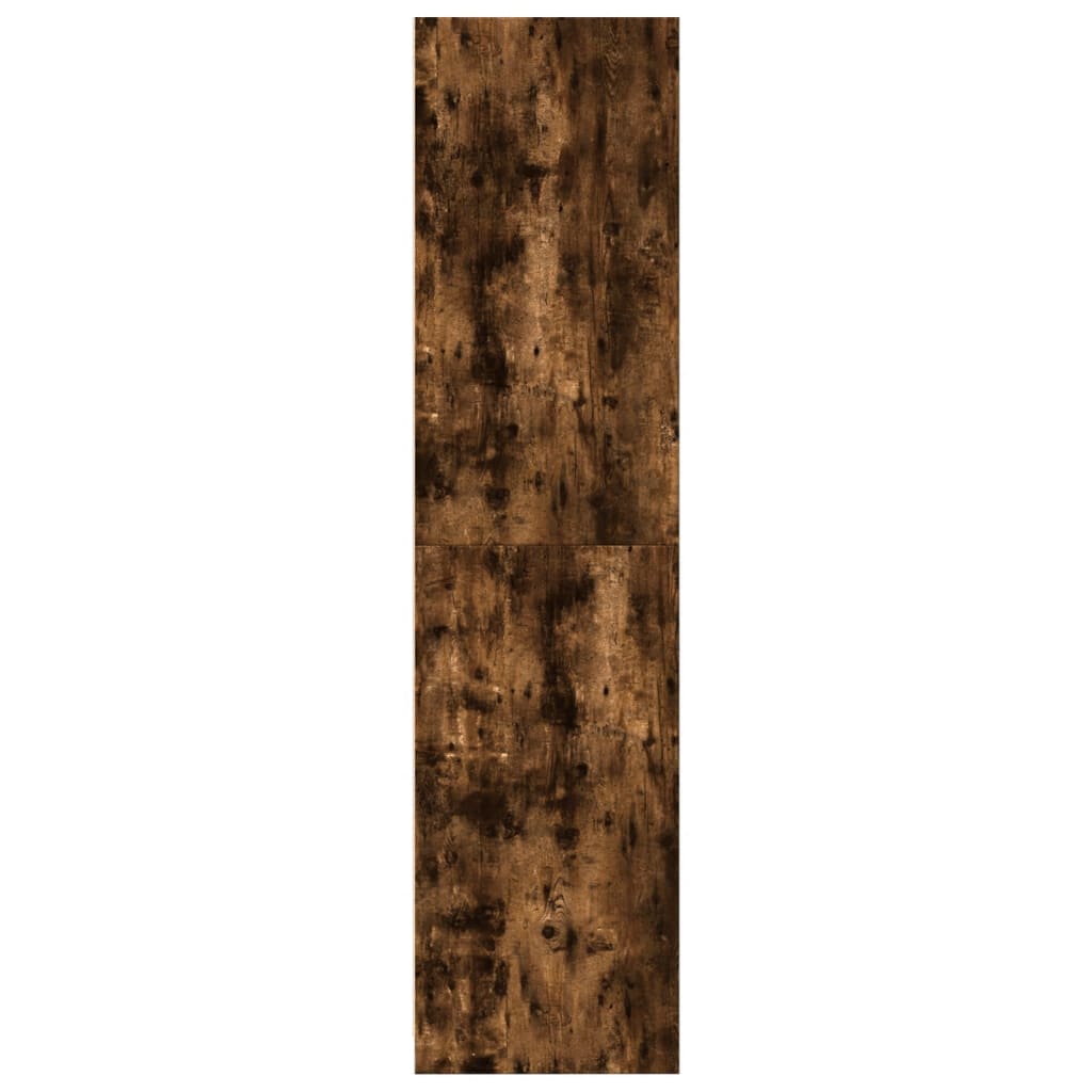 vidaXL Szafa, przydymiony dąb, 100x50x200 cm, materiał drewnopochodny