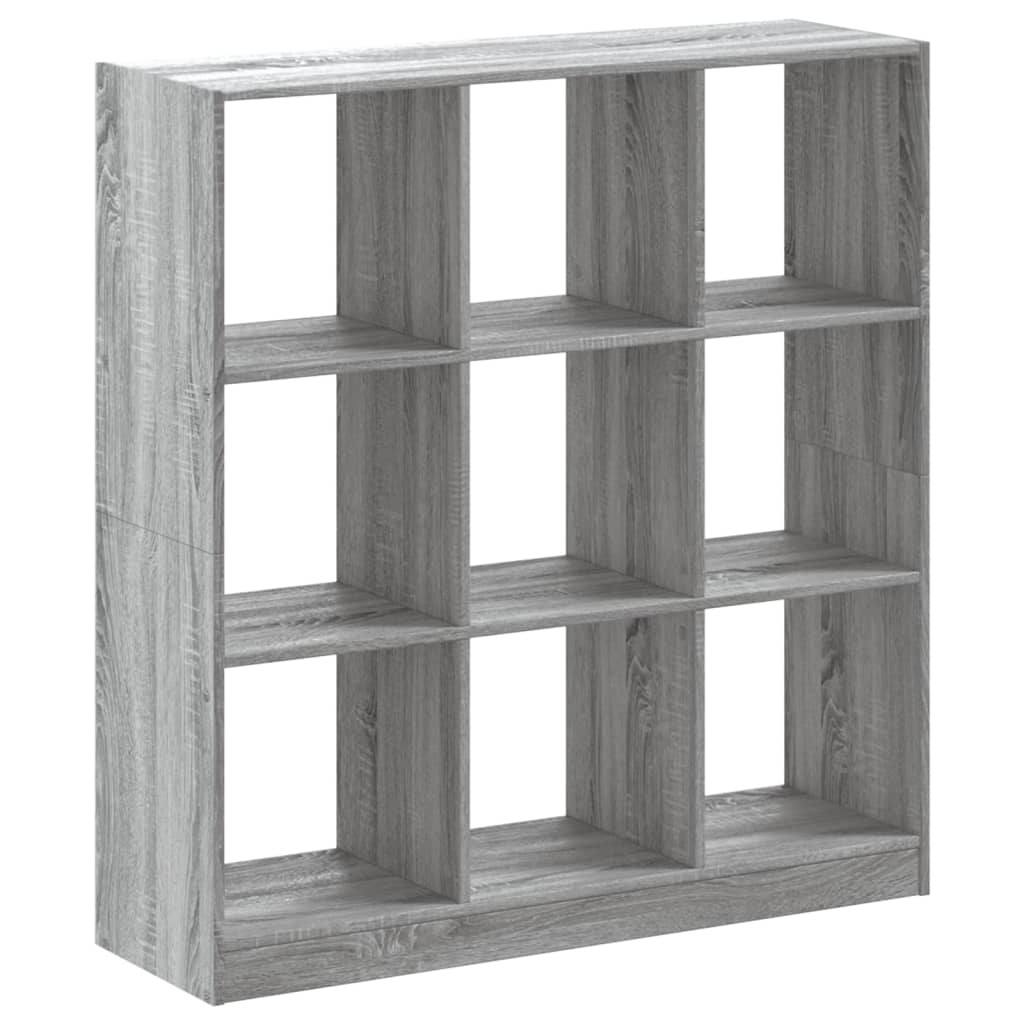 vidaXL Regał, szary dąb sonoma, 102x32x108 cm, materiał drewnopochodny