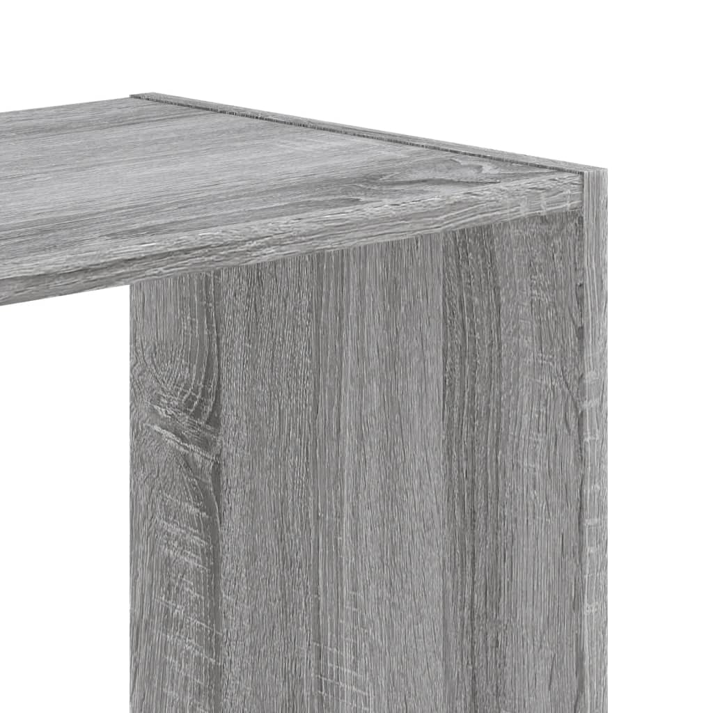 vidaXL Regał, szary dąb sonoma, 102x32x108 cm, materiał drewnopochodny