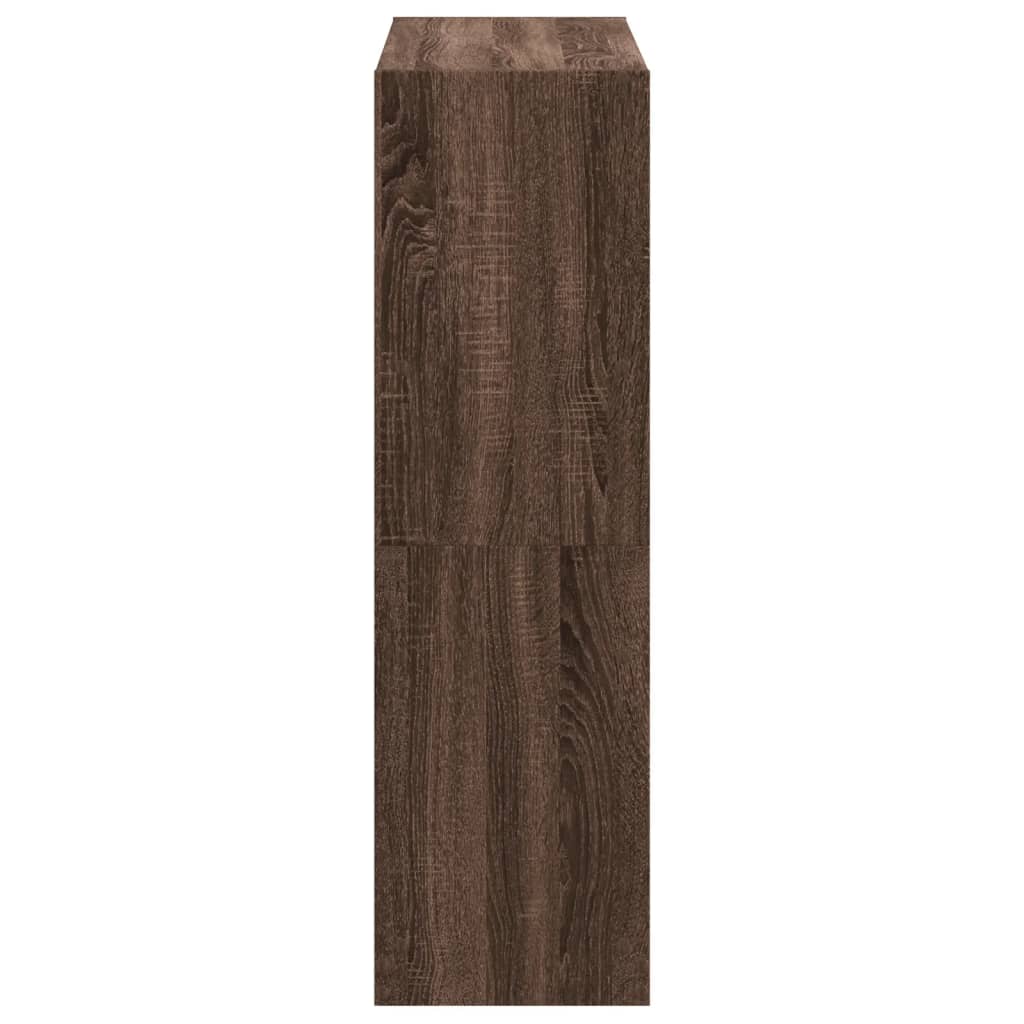 vidaXL Regał, brązowy dąb, 102x32x108 cm, materiał drewnopochodny