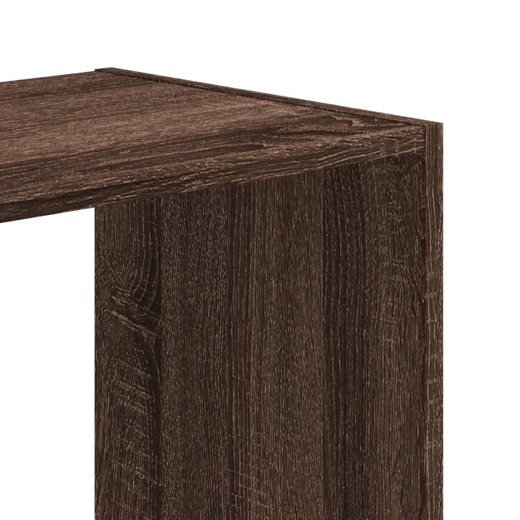 vidaXL Regał, brązowy dąb, 102x32x108 cm, materiał drewnopochodny