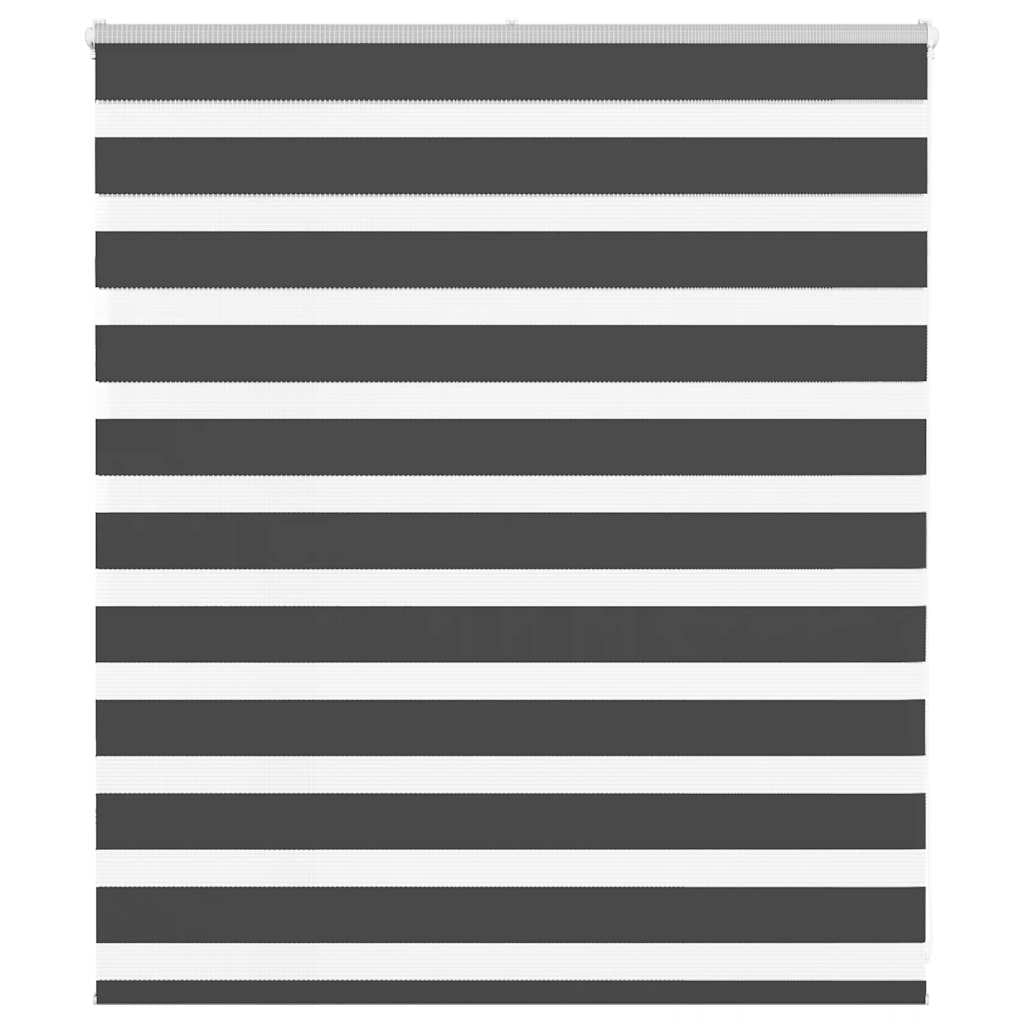 vidaXL Roleta Zebra Czarna 135x100 cm Szerokość tkaniny Poliester