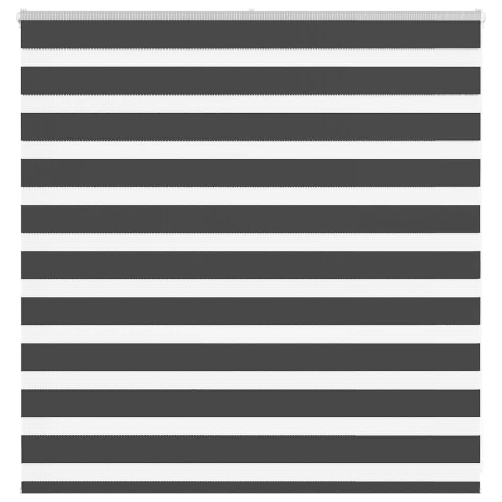 vidaXL Roleta Zebra Czarna 150x100 cm Szerokość tkaniny Poliester