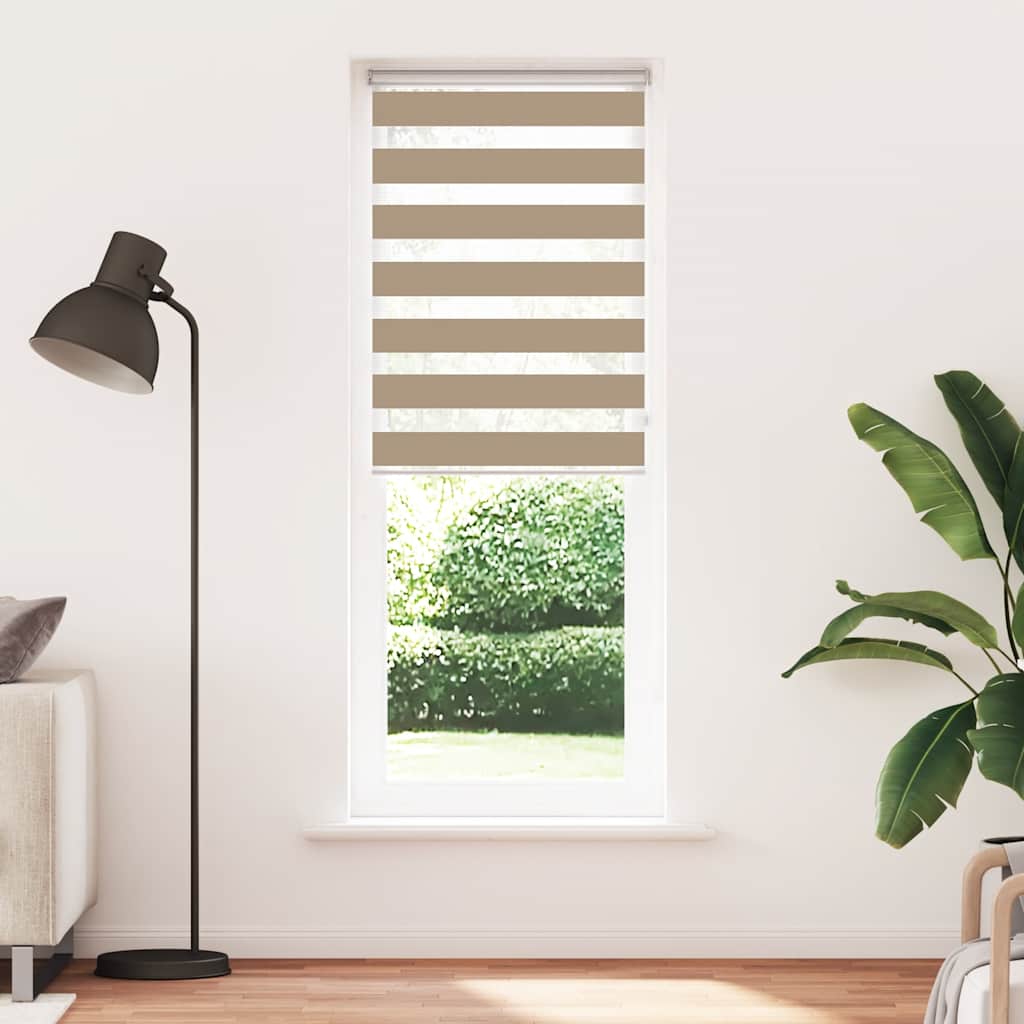 vidaXL Roleta zebra, 75x200 cm, szerokość tkaniny 70,9 cm, poliester