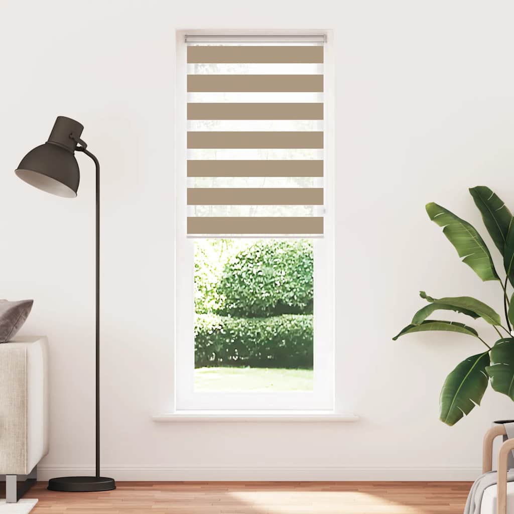 vidaXL Roleta zebra, 75x230 cm, szerokość tkaniny 70,9 cm, poliester