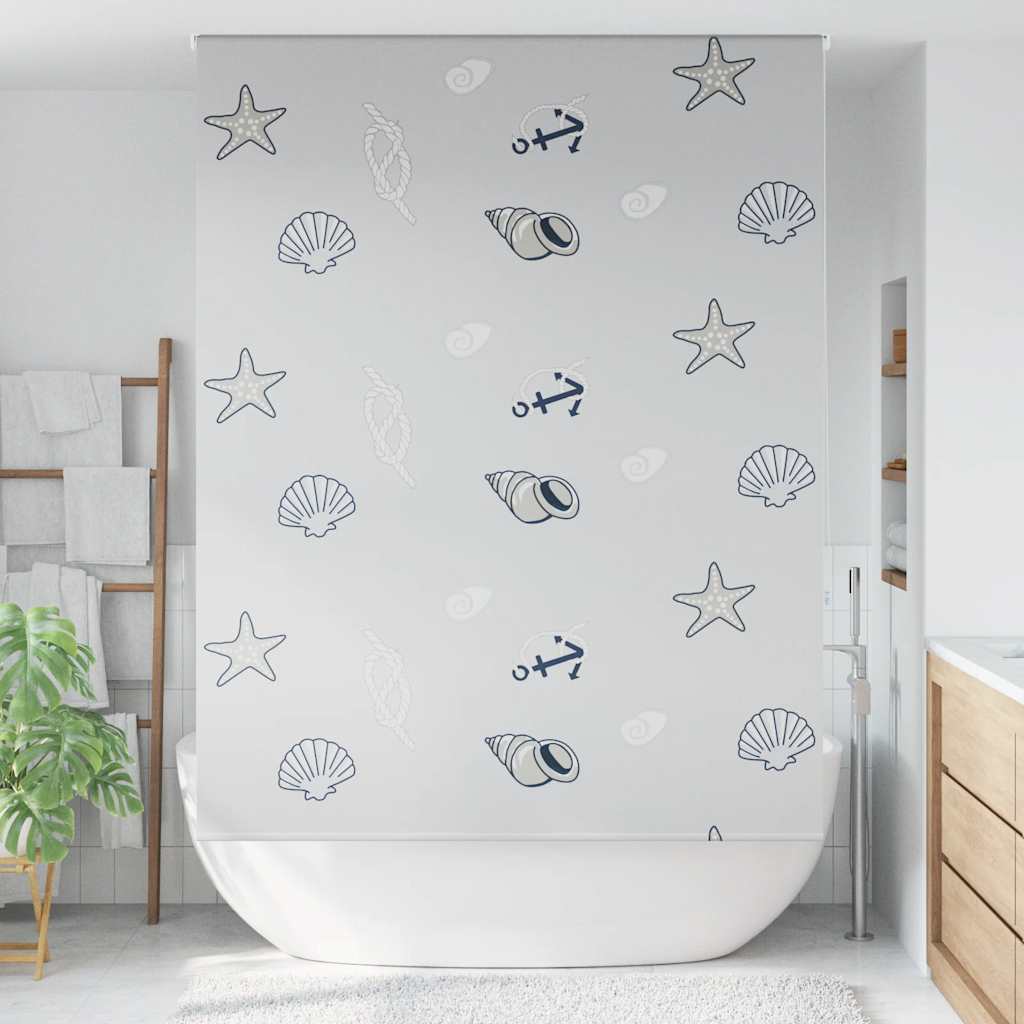 vidaXL Roleta prysznicowa 150x240 cm Szerokość tkaniny 146 cm
