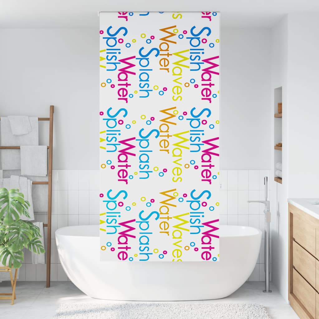 vidaXL Roleta prysznicowa 90x240 cm Szerokość tkaniny 86 cm
