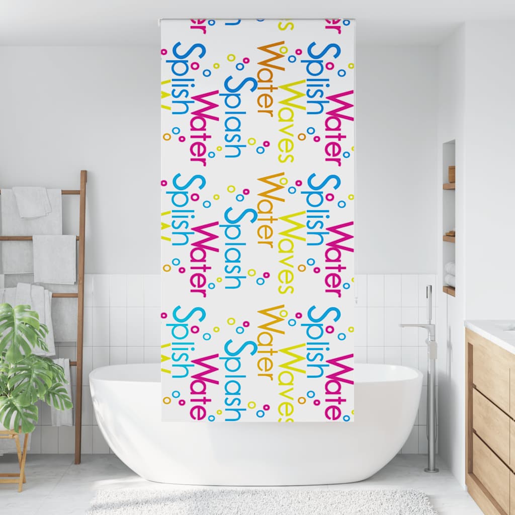 vidaXL Roleta prysznicowa 110x240 cm Szerokość tkaniny 106 cm