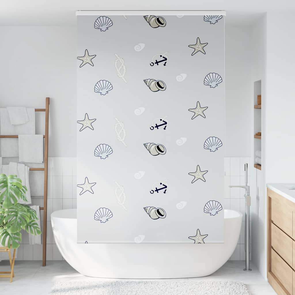 vidaXL Roleta prysznicowa z kasetą 130x240 cm Szerokość tkaniny 126 cm