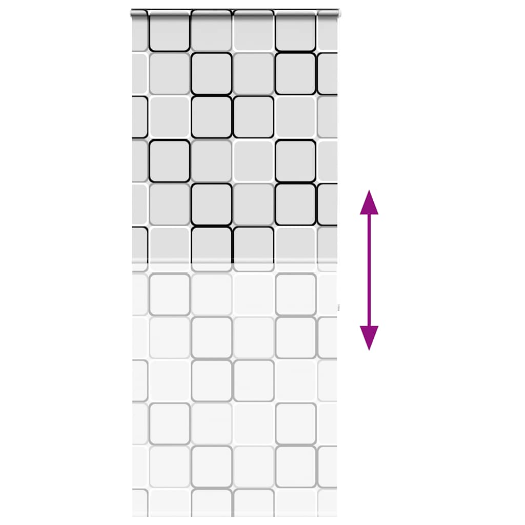 vidaXL Roleta prysznicowa z kasetą 100x240 cm Szerokość tkaniny 96 cm