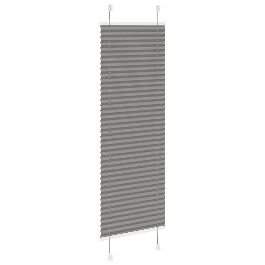 vidaXL Roleta plisowana antracytowa 45x100 cm Szerokość tkaniny 44,4cm
