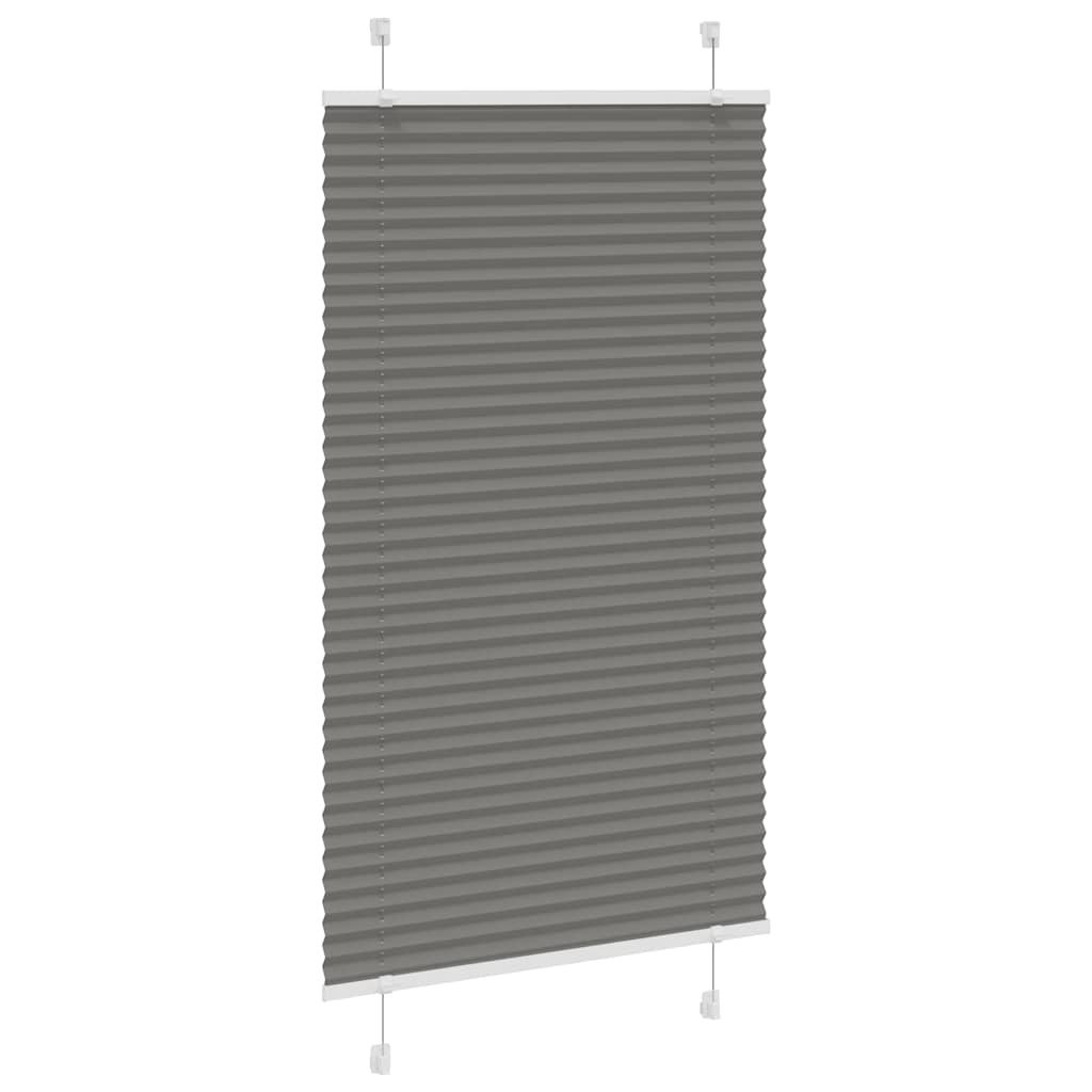 vidaXL Roleta plisowana antracytowa 70x100 cm Szerokość tkaniny 69,4cm
