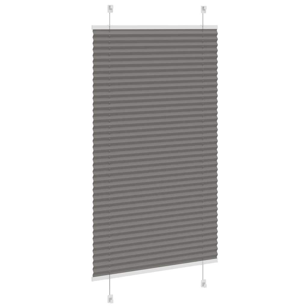 vidaXL Roleta plisowana antracytowa 75x100 cm Szerokość tkaniny 74,4cm
