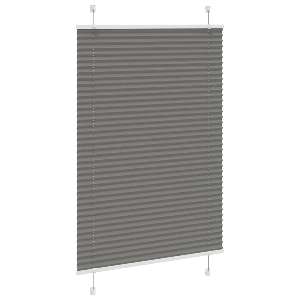 vidaXL Roleta plisowana antracytowa 85x100 cm Szerokość tkaniny 84,4cm
