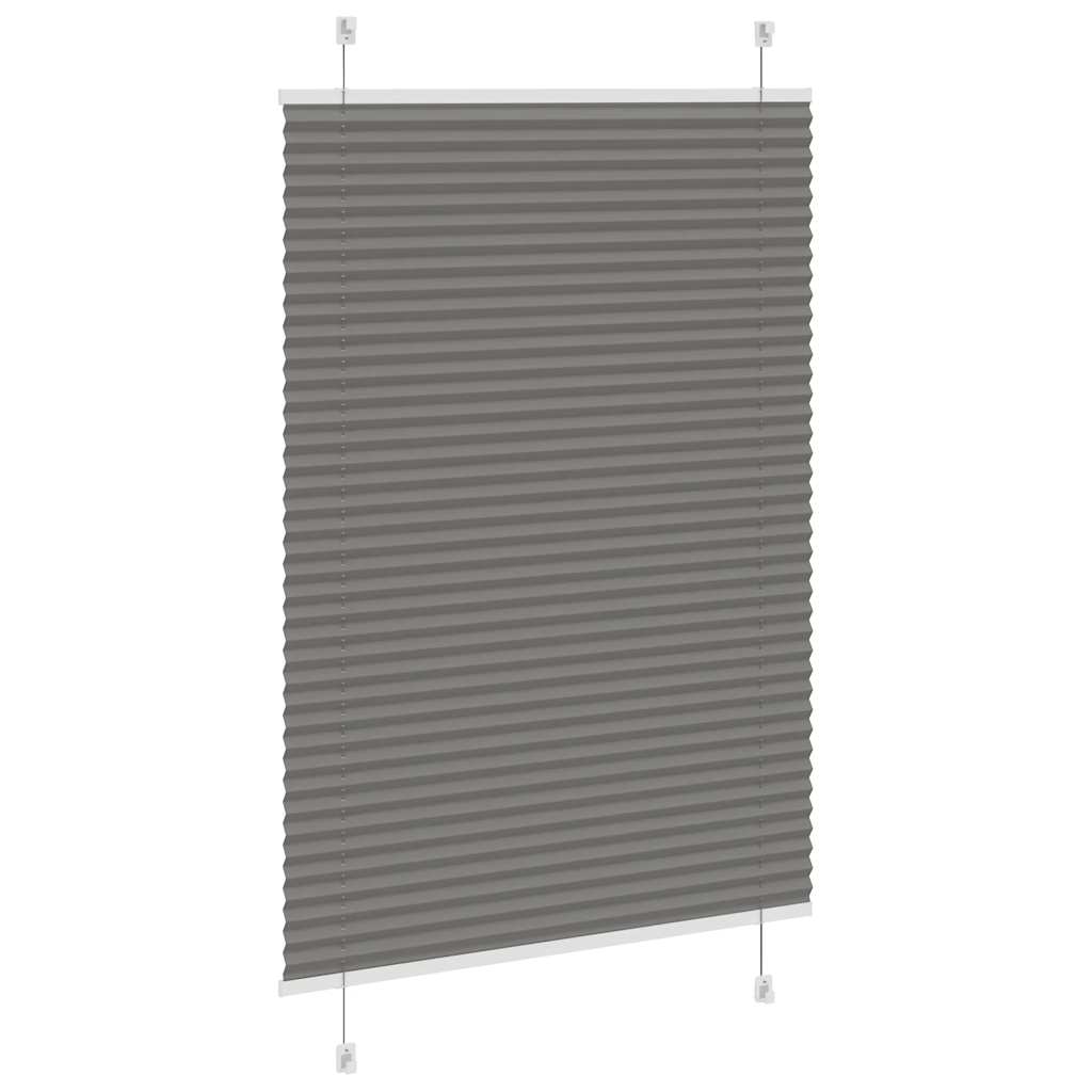 vidaXL Roleta plisowana antracytowa 85x100 cm Szerokość tkaniny 84,4cm