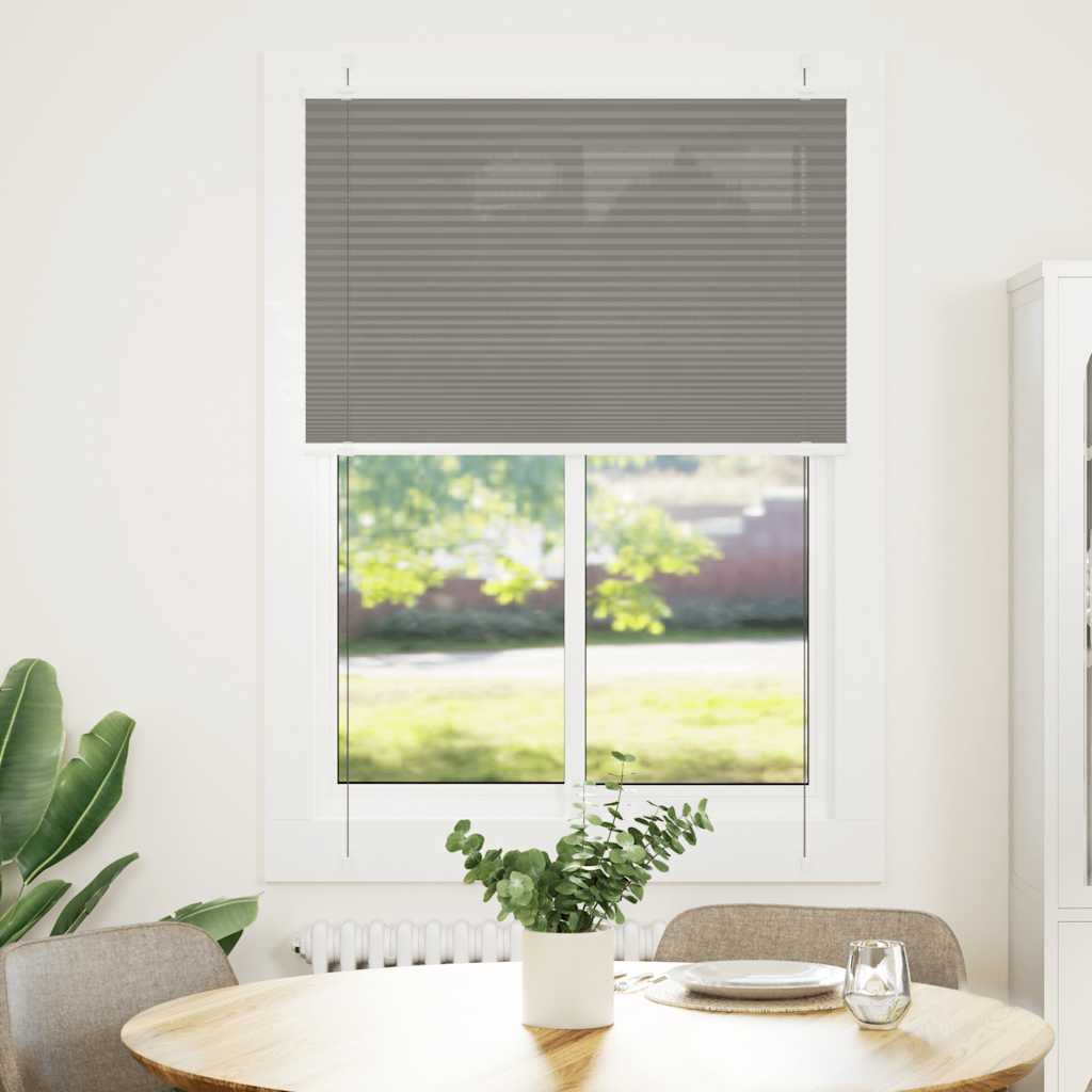 vidaXL Roleta plisowana antracytowa 85x100 cm Szerokość tkaniny 84,4cm