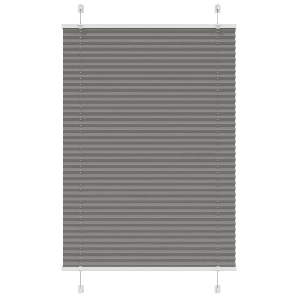 vidaXL Roleta plisowana antracytowa 90x100 cm Szerokość tkaniny 89,4cm